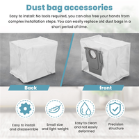 AEB1-30Pcs Dust Bag Replacement Accessories For Roborock T8, G10S, Q7 MAX, Q7 Max+, S7 MAXV Ultra Robotic Vacuum Cleaner