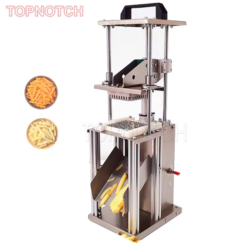 

Electric Vertical French Fries Machine Commercial Fruit Vegetable Strip Cutting Machine Carrot Cucumber Onion Potato Cutter