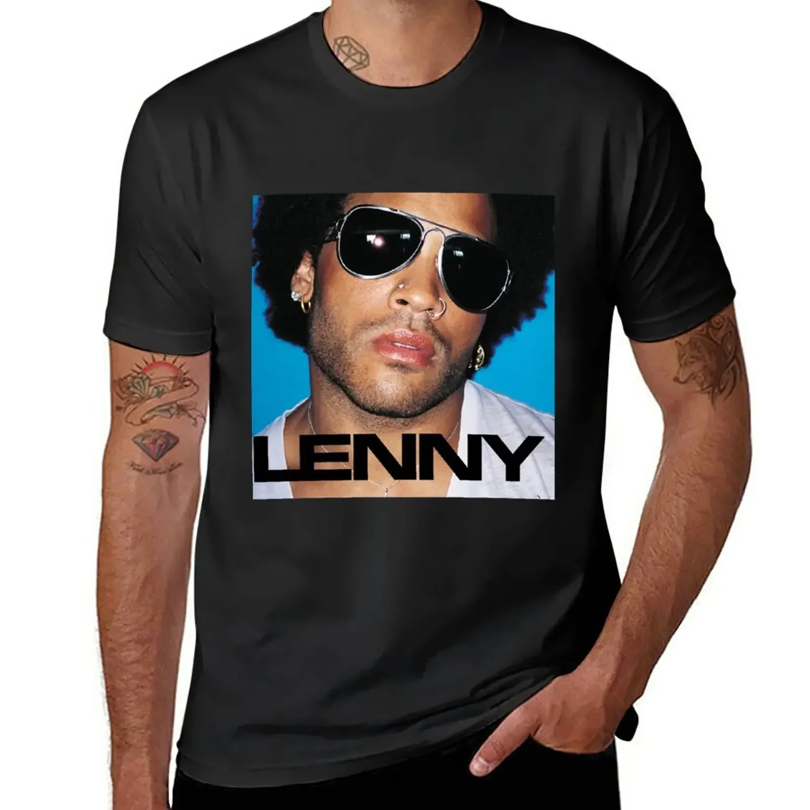 Lenny Kravitz T-Shirt Aesthetic clothing animal prinfor boys t shirt men