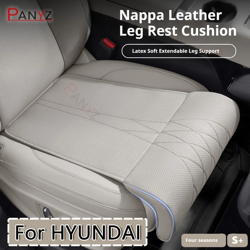 

For Hyundai Getz Accent Encino Tucson New Car Seat Rest Cushion Nappa leather Seat Extender Leg Cushion Memory Foam Seat Padding