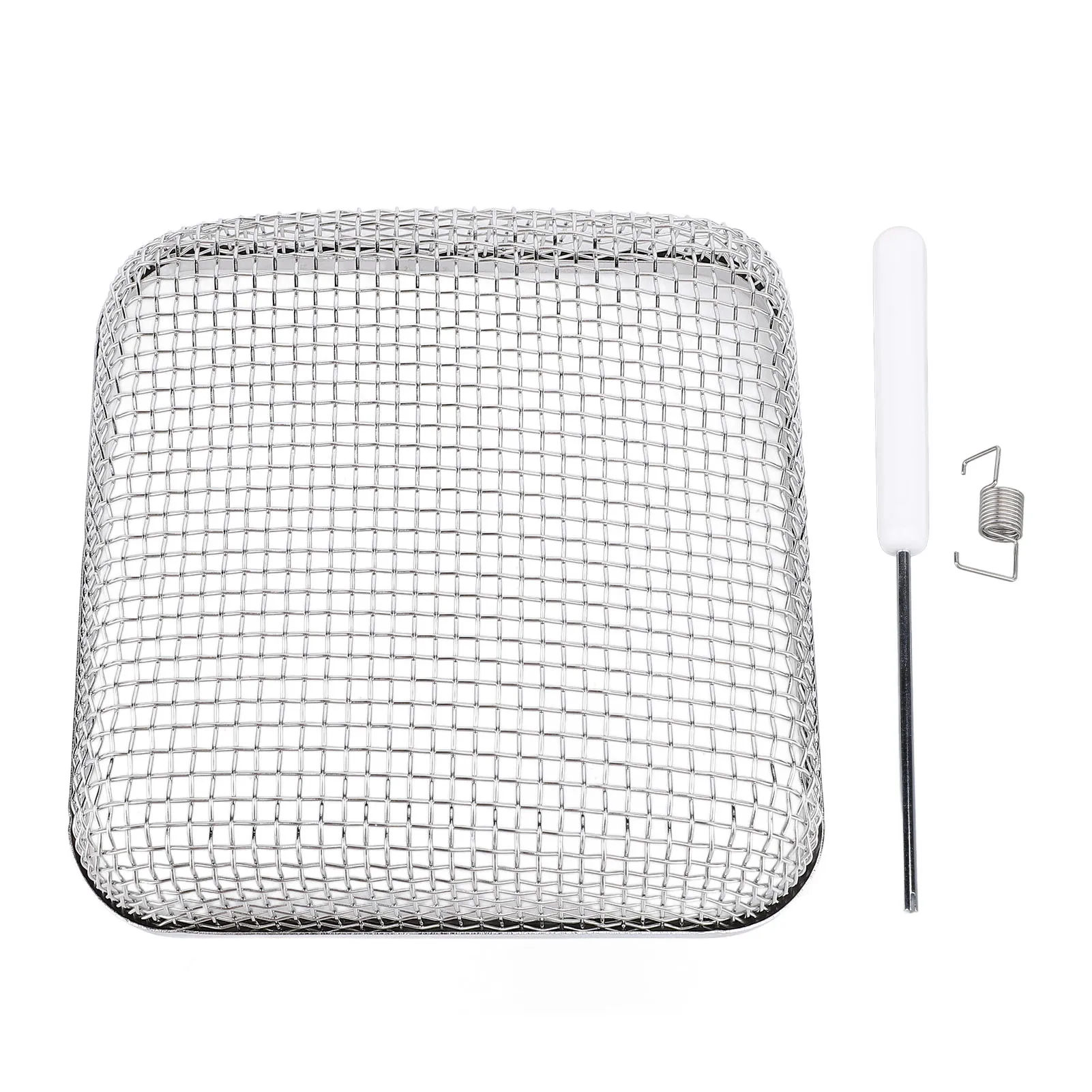 Крышка вентиляционного отверстия для печи на колесах 4,5 х 4,5 х 1,3 дюйма Сетчатая крышка вентиляционного отверстия из нержавеющей стали сохраняет небольшие существа для наружной печи на колесах