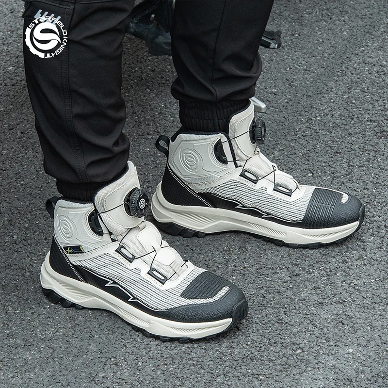 

SFK Knob Adjustment Motorcycle Protective Boots 2026 Newest Summer Mesh Breathable Non-slip Riding Equipment Protection Shoes