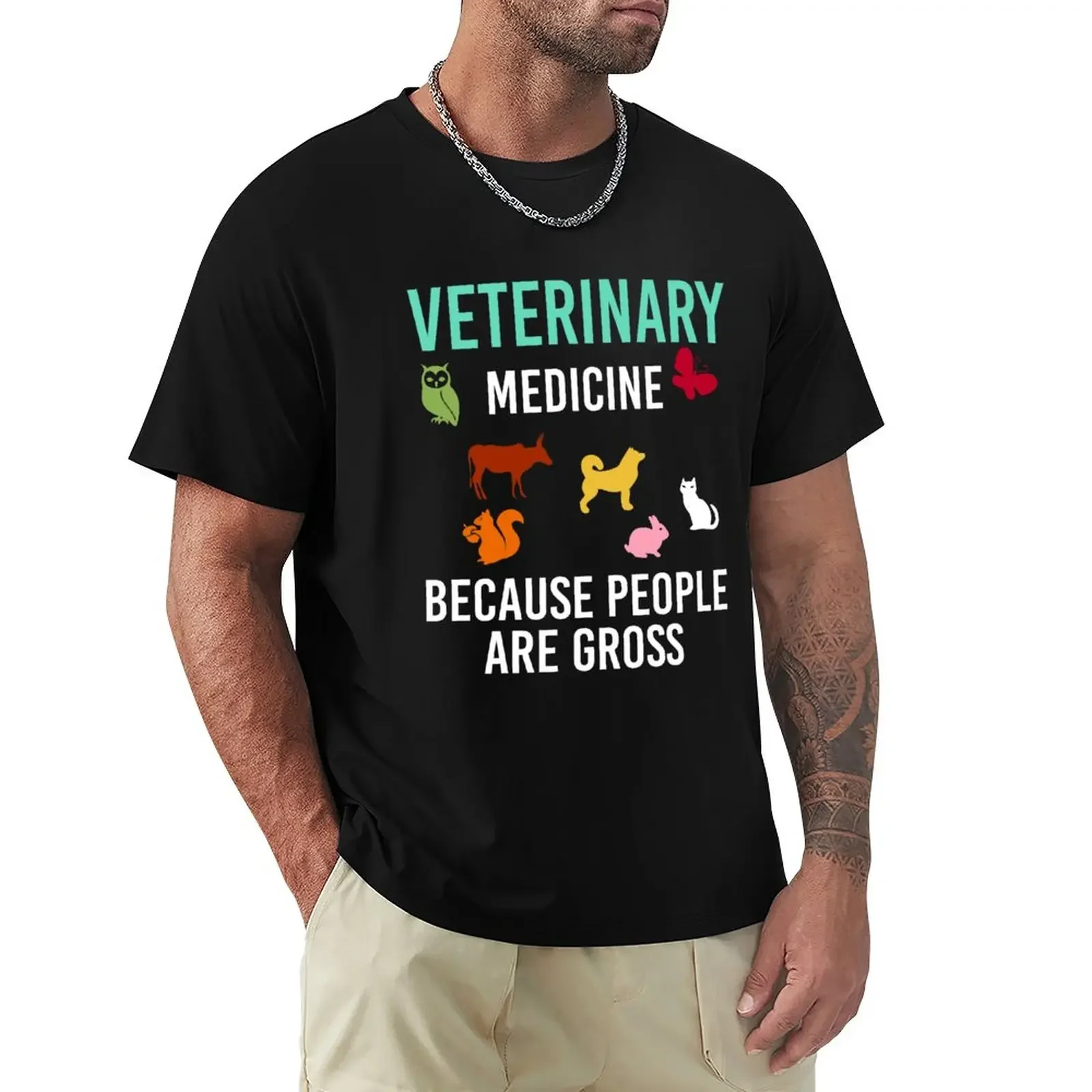 

VETERINARY MEDICINE T-Shirt summer top blacks blanks mens white t shirts sublime summer tops oversizeds t shirts for men graphic