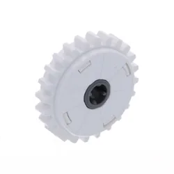 20pcs Technology Parts 60c01 Gear 24 Tooth Clutch Bricks Building Block Accessories DIY Machine Compatible with Toys for Kid