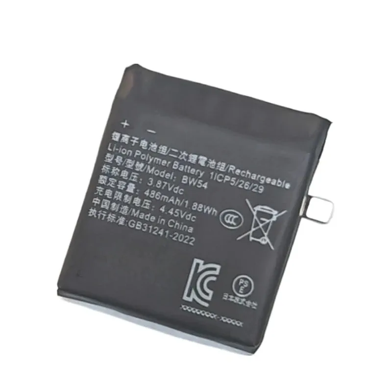 100% New High Quality 3.87V 486mAh Replacement Watch Battery BW54 for Xiaomi MIUI SmartWatch S2 46mm