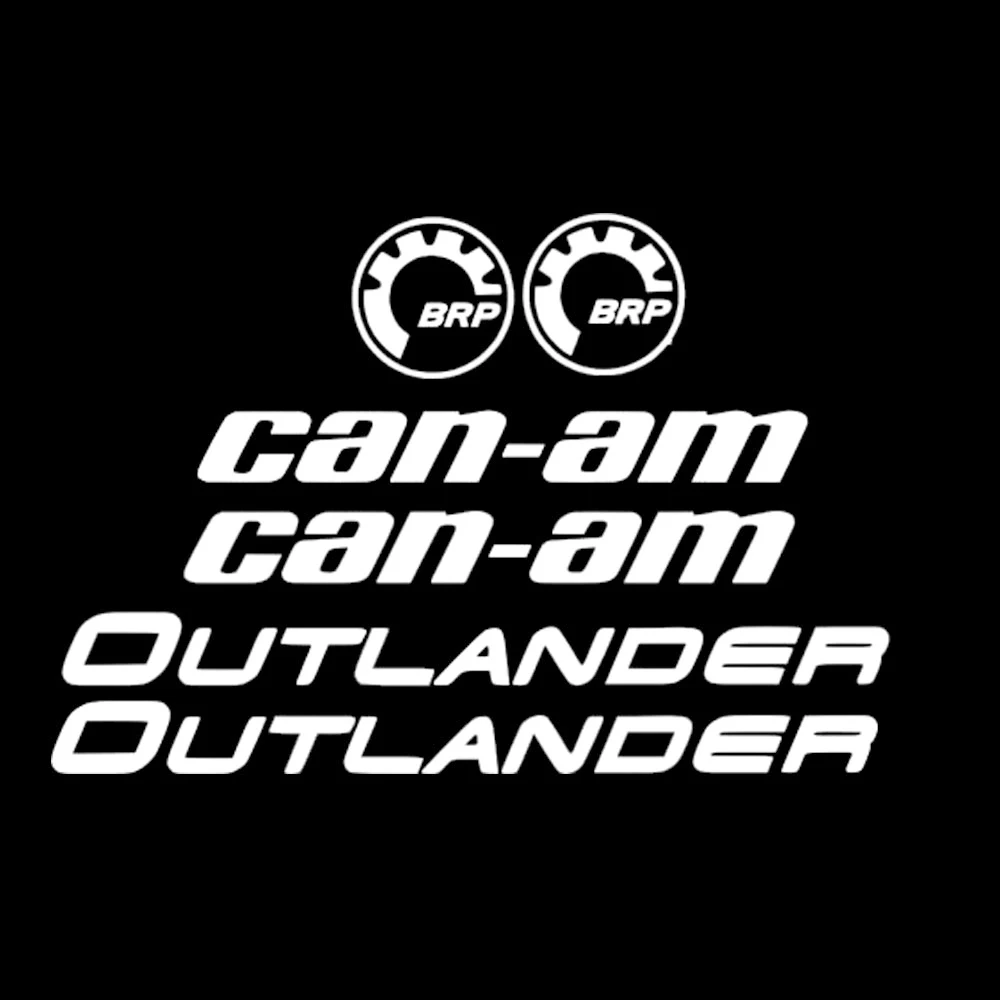 Etiqueta de carro impermeável personalizada, decalque para clássico, Can-Am Team Outlander, logotipo Polarick, crachá BRP, protetor solar, 30cm *