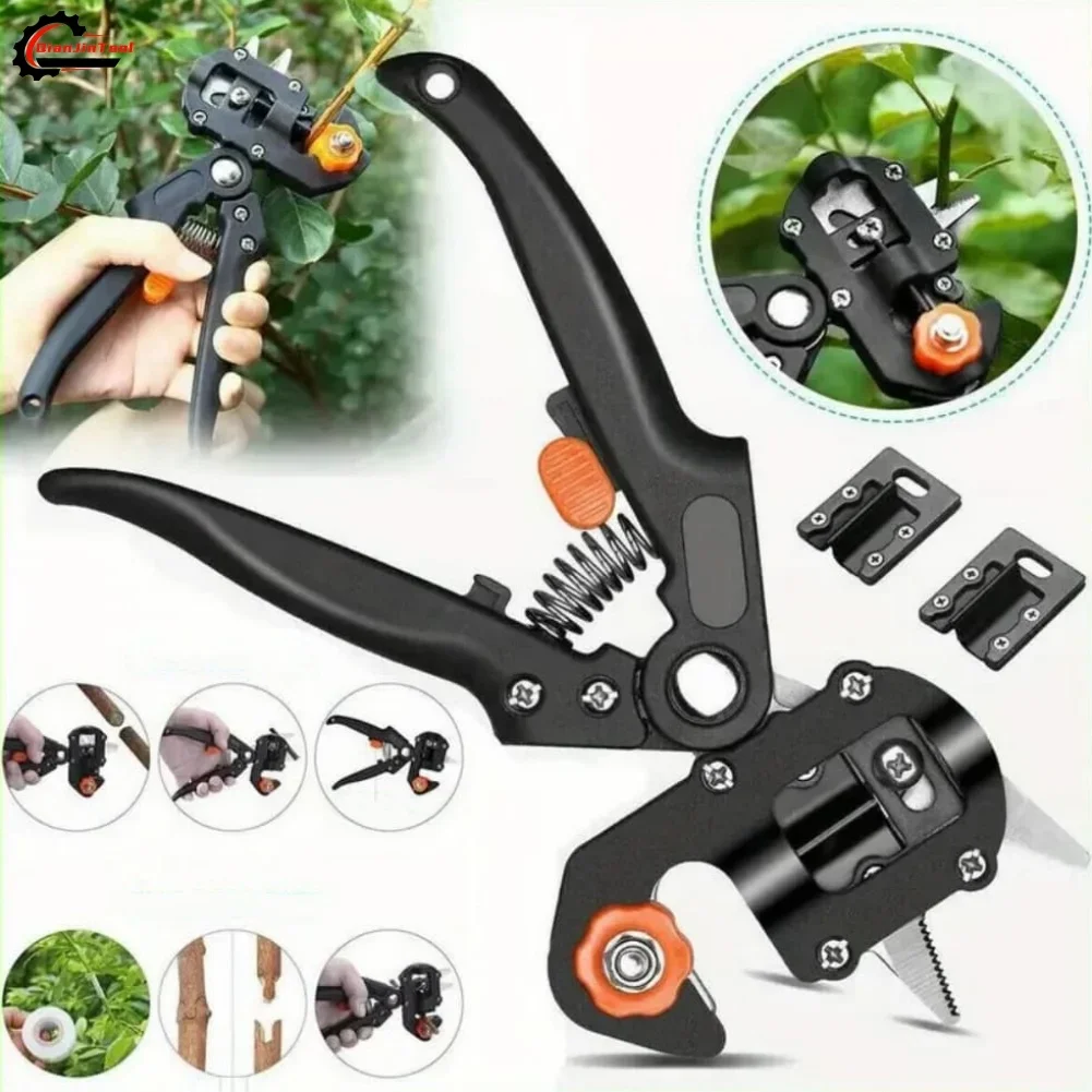 2 In 1 Garden Grafting Farming Pruning Shear Multifunctional Fruit Tree Plant Branch Vine Cutting Garden Pruning Tool Kits