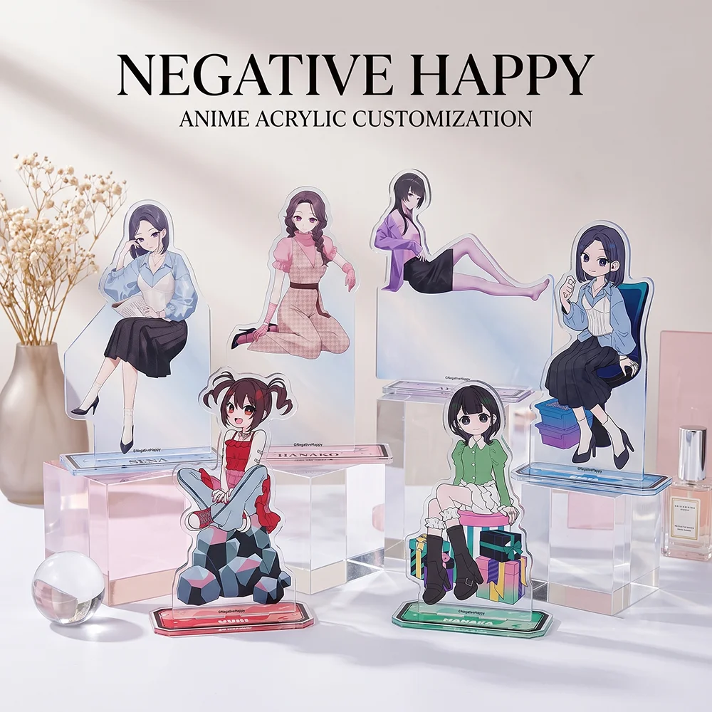 Negative Happy 2026New Acrylic Stand Keychain Sena Hanako Murei Yurina fan collectible gift