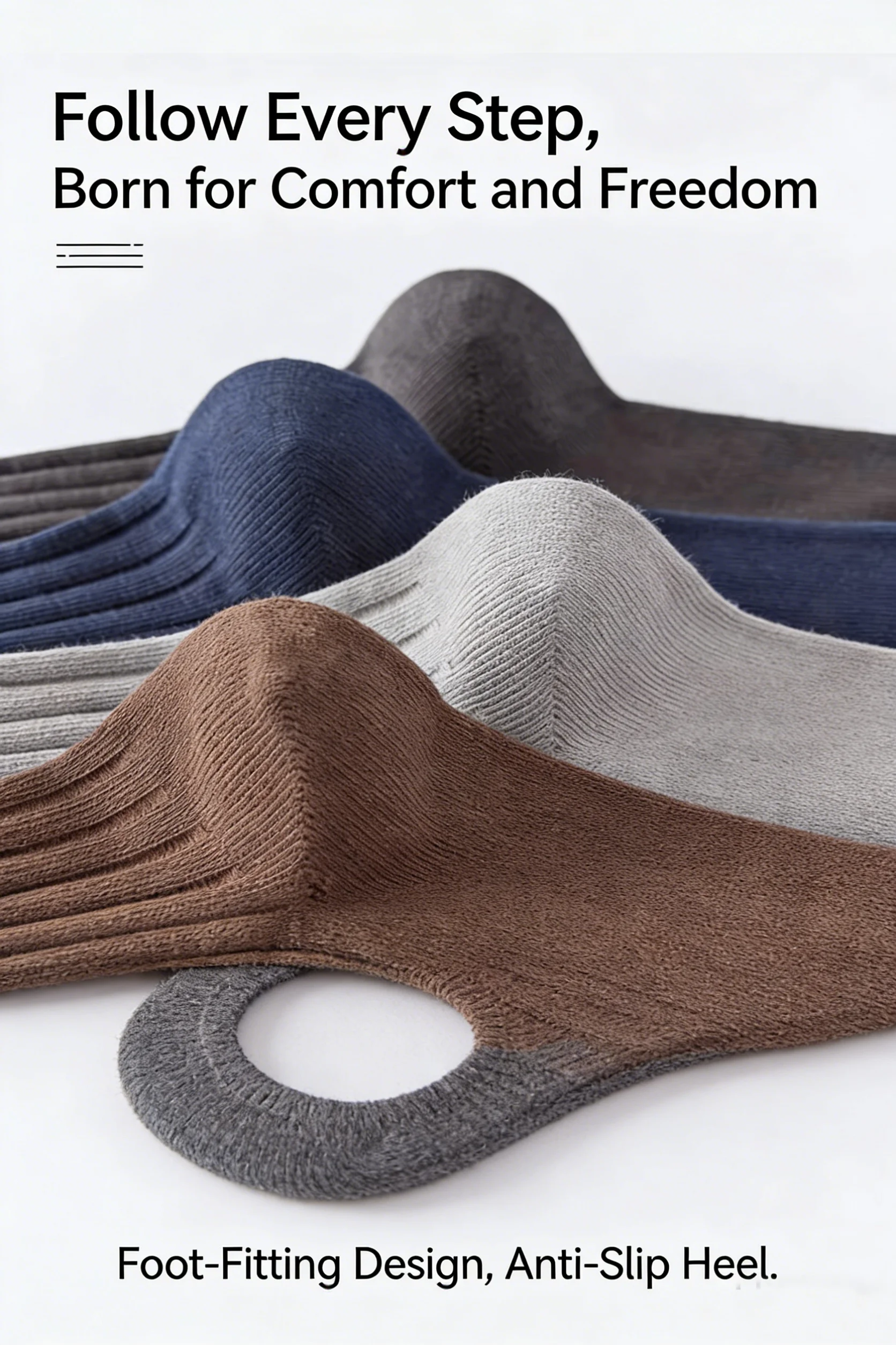 2026 new 5 pairs/10 pairs men's odor resistant mid calf socks, suitable for all seasons, solid color, versatile
