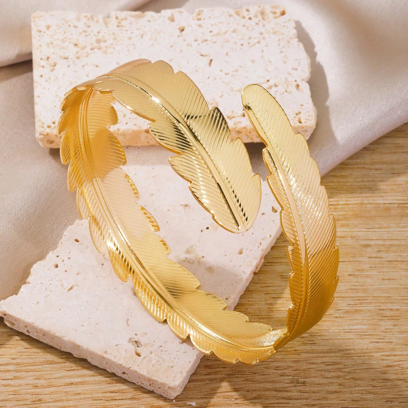 FTCY 6-teiliges Oberarm-Armband-Set für Damen in Silber- und Goldfarbe, Verstellbares Armband – Detail 3