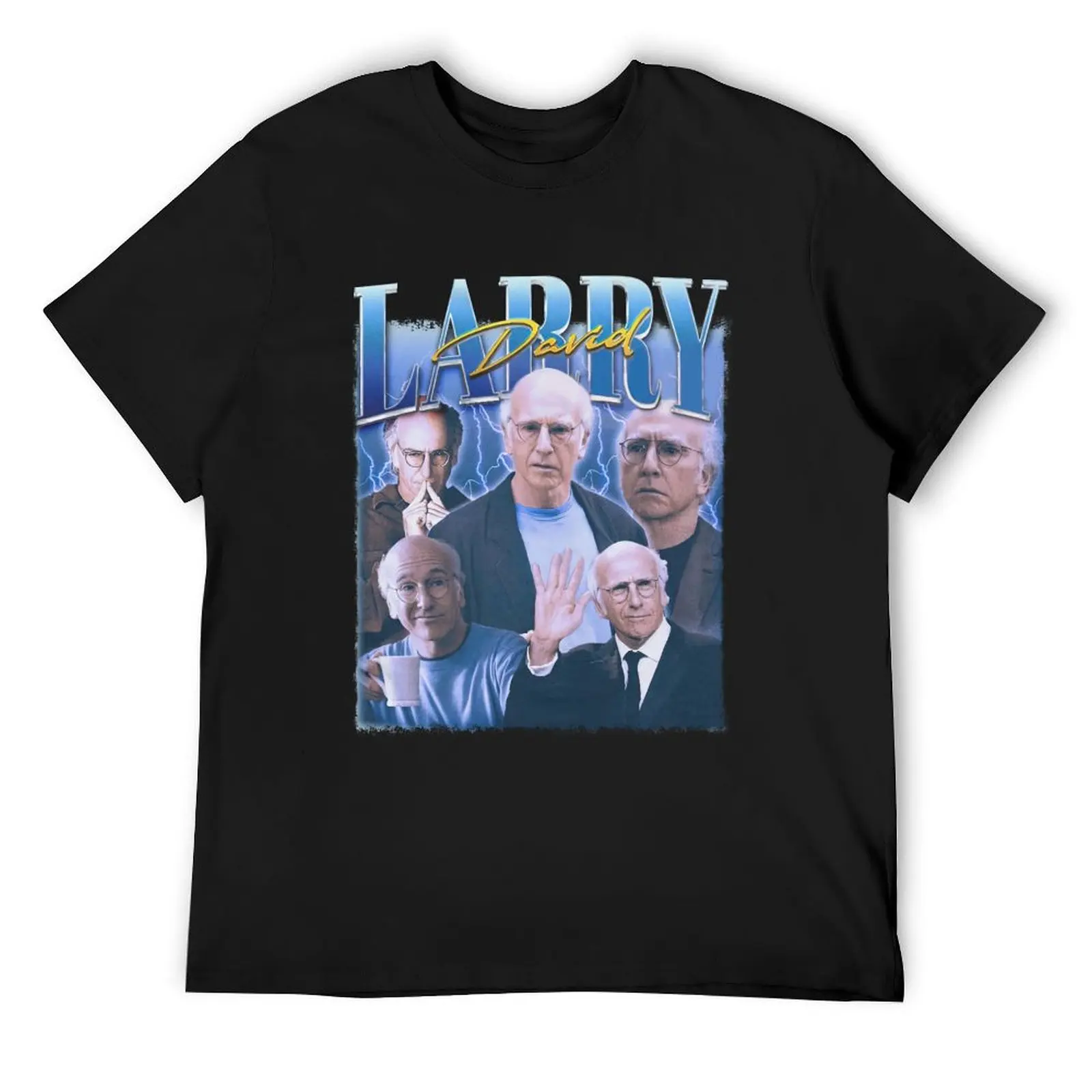 

Larry David Retro T-Shirt rapper graphic tees animal prinfor boys cute clothes Men's cotton t-shirt