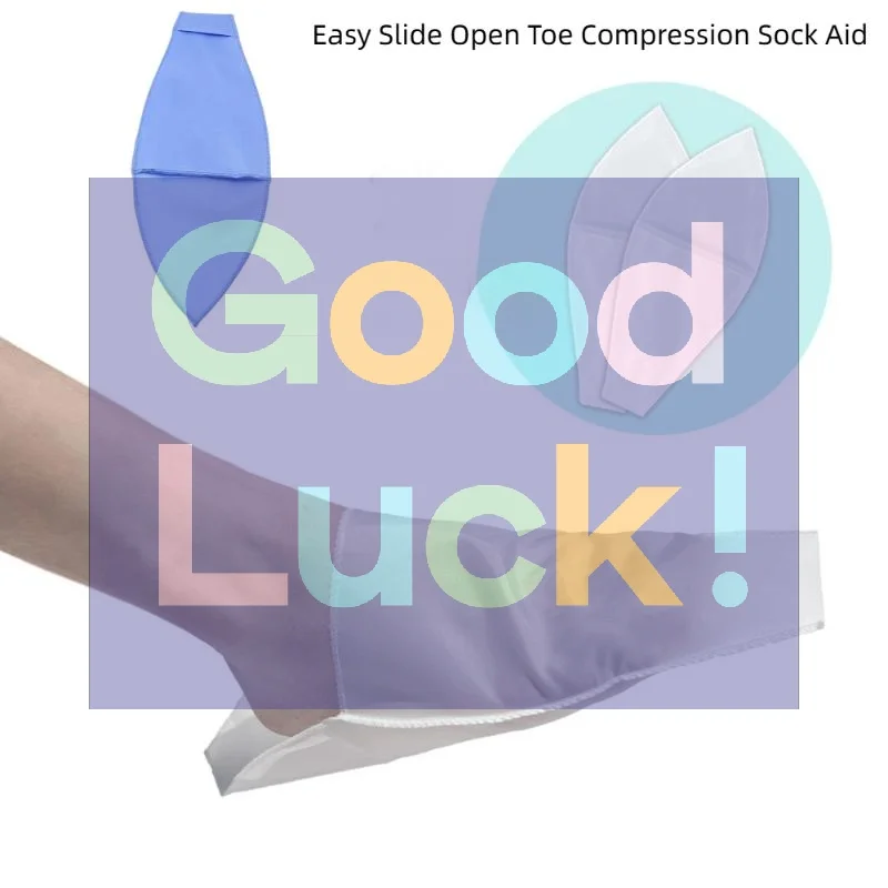 1/4 Pcs Easy Slide Open Toe Compression Sock Aid Assist Putting On Fast Slip Stocking Applicator For Men Women Disabled Elderly