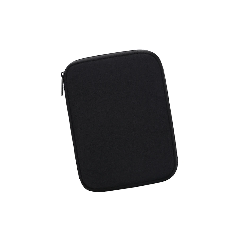 

Digital Accessory Organizer Case for Power Bank Earphones USB Cables Black Small Pouch Mesh Pockets Travel Storage Bag Protect