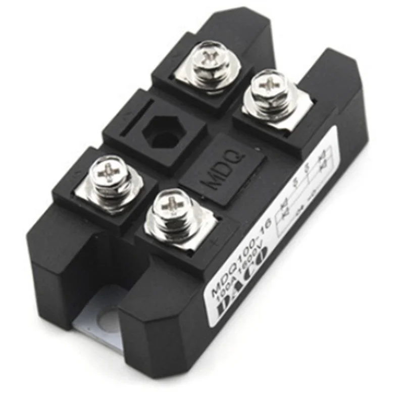 ZIZI Single Phase Rectifier Module MDQ100A/1600V Single-Phase Module Current Foot Single-Phase Charger Rectifier Bridge Module