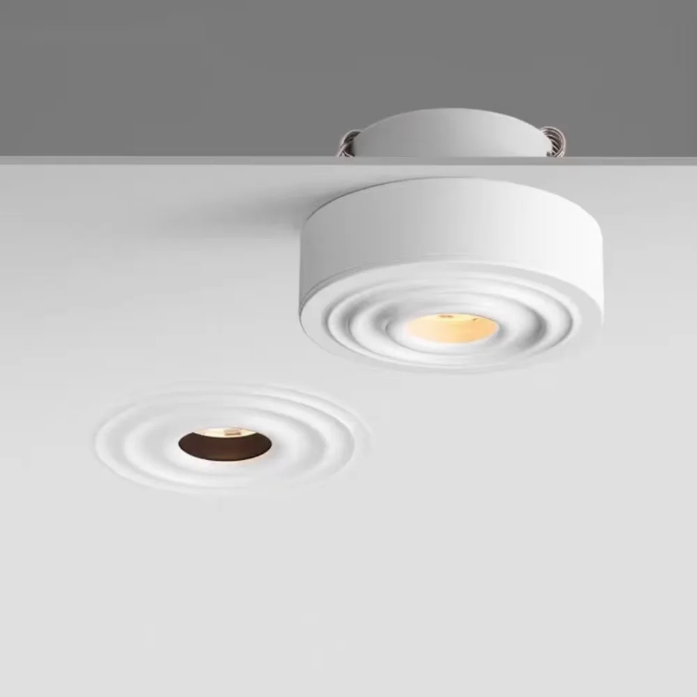 LED semi embedded small beam spotlight, household anti glare ceiling light, commercial spotlight, scene atmosphere light, 5 °/8