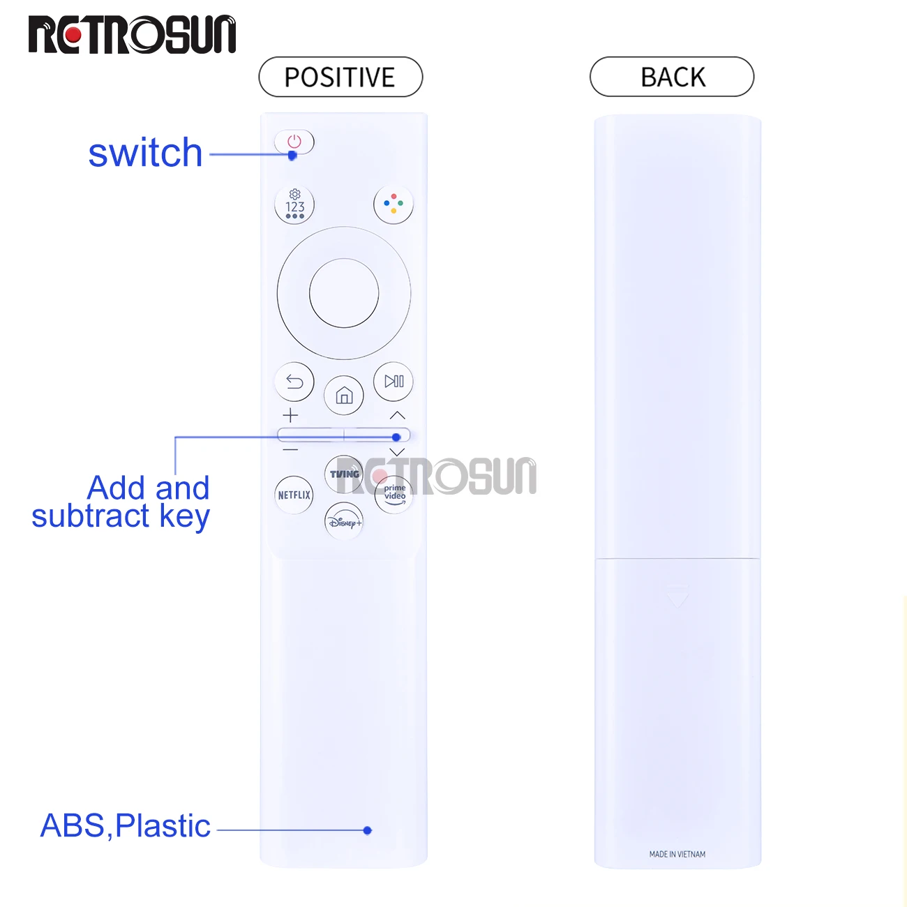 New TM2241A BN59-01393H for Samsung Monitors Remote Controls Smart Monitors M5 white Color