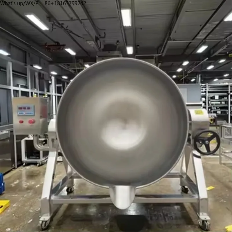 

Pot Mixer Double Tilting Jacketed Kettle Oil Pot Jacket Cooking Pot Multifunction Electric Kettle Chocolate Making Machine