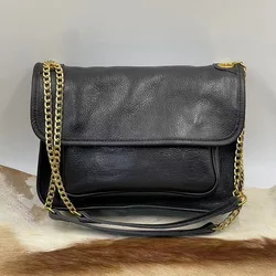 Cowhide Shoulder Bag Fashion New High-capacity Solid Underarm Bags Women Summer Elegant All Match Genuine Leather Totes