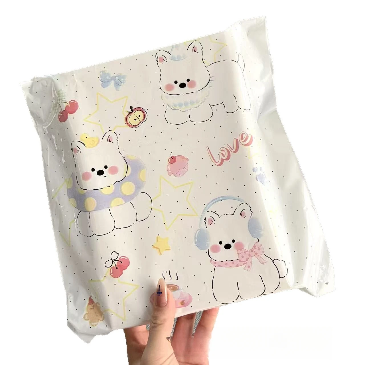 25Pcs West Highland Dog Poly Mailers, Cute Cartoon Shipping Bags, Waterproof Thickened Packaging Bags for Shipping & Gift Packin