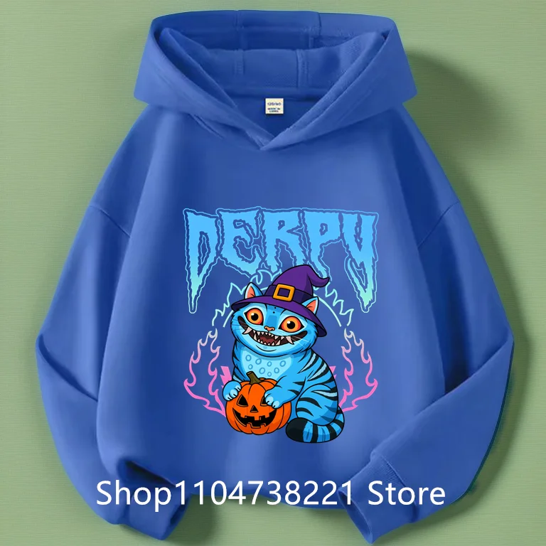 

KPop Demon Hunter Rumi Cartoon Girls Boy Hooded Sweatshirt Warm Children's Korean Wave Fashion Casual Tops Casual Girls Clothing