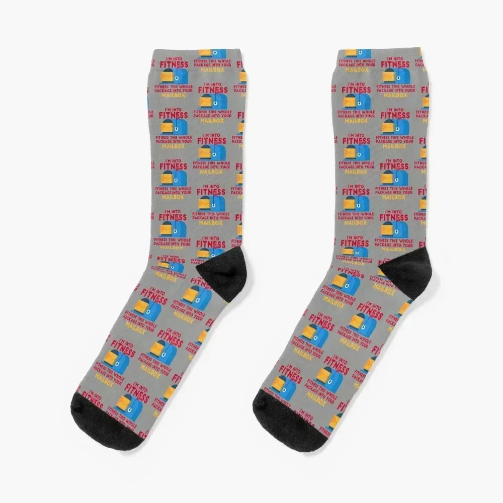 

Post Office Mailman Postal Worker Funny Mail Carrier Parcels Socks with print compression Novelties Men's Boy Socks Women's