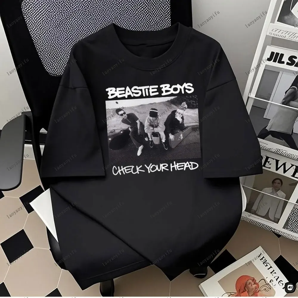 Men T-Shirts Beastie Boys Leisure Cotton Tees Short Sleeve T Shirt O Neck Clothing Comfortable Personality High Quality Cotton