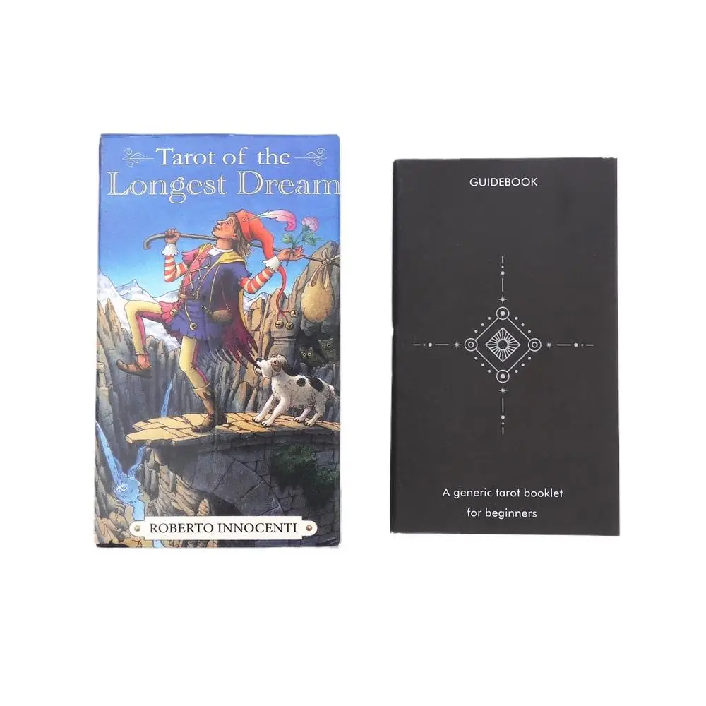 The Longest Dream Tarot Cards 78pcs Deck with Instruction Booklet, Ideal for Enthusiasts and Board Game Lovers