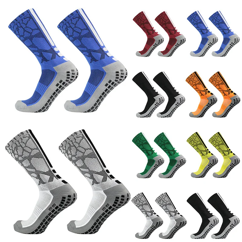 

Football Honeycomb Socks 2023 New Stripe Women Men Breathable Heel Sports Silicone Anti-Slip Grip soccer Socks calcetines hombre