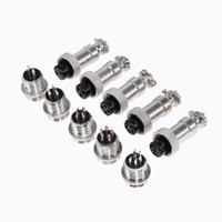 5 Sets GX12 2P 3P 4P 5P 6P 7P Male Female Cable Aviator Aviation Circular Connector Plug Socket