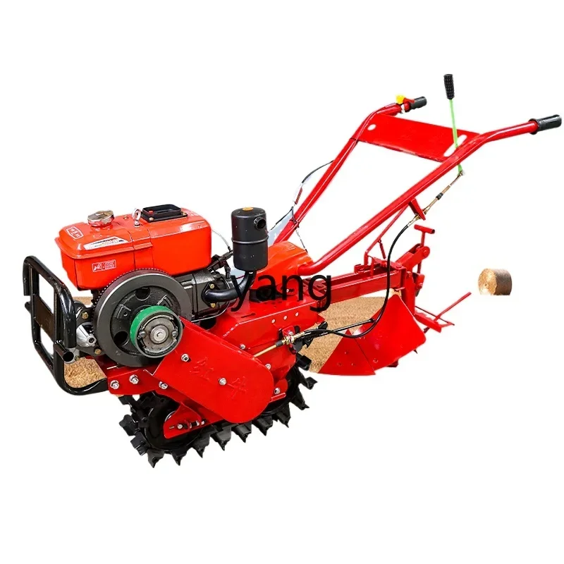 

yjq micro tiller rotary tiller trenching ridge turning soil fertilization seeder