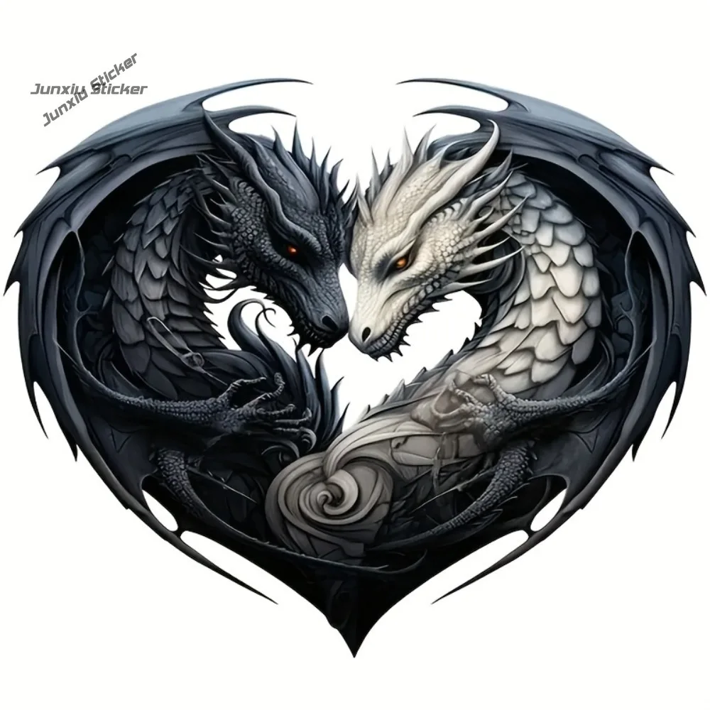 

Black and White Dragon vinyl Decal,Car Sticker for Laptop, Bottle, Truck, Phone, Motorcycle, Window, Wall, Cup Decals