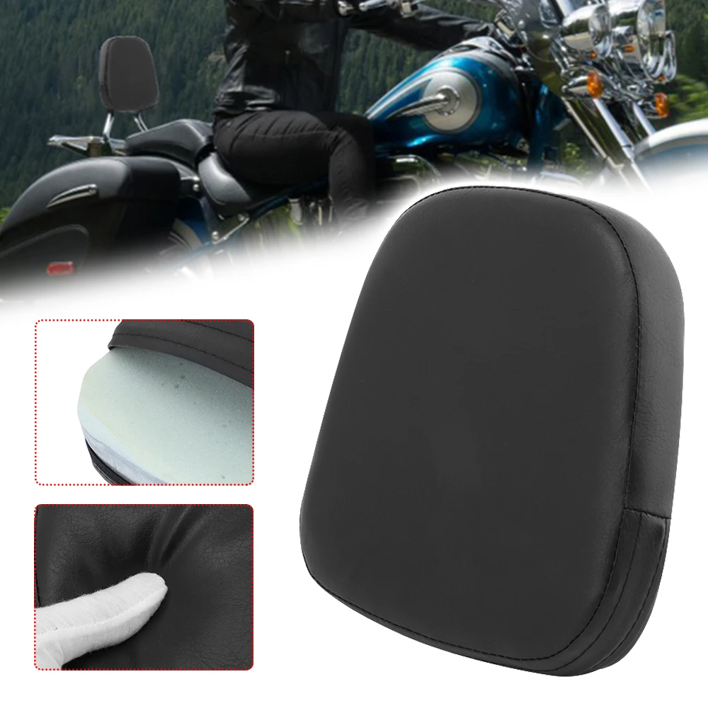 Motorcycle Accessories Universal Rear Backrest Cushion Sissy Luggage Rack Passenger Pad For Honda Yamaha Suzuki Harley Sportster