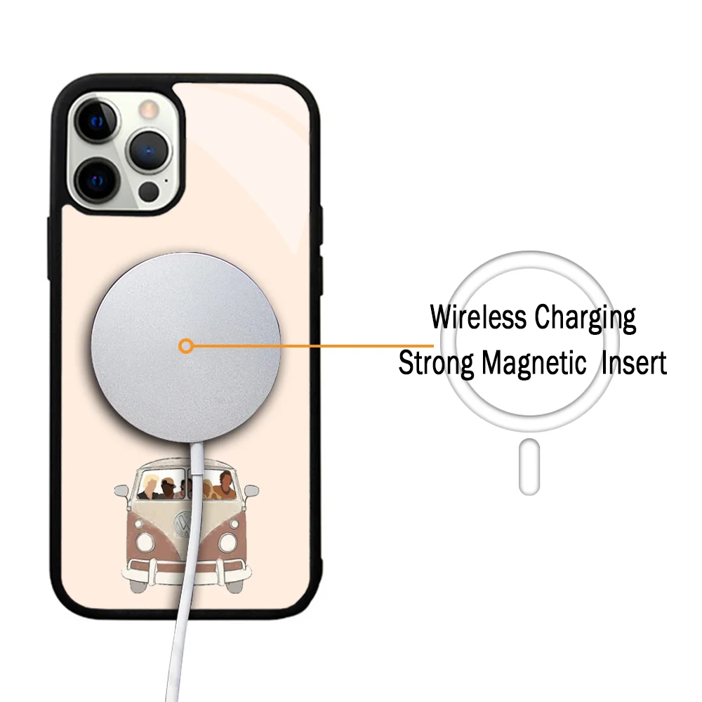 TV O-Outer Banks Phone Case For IPhone 11 12 13 14 15 Plus Pro Max Mirror Acrylic Cover For Magsafe Wireless Charging