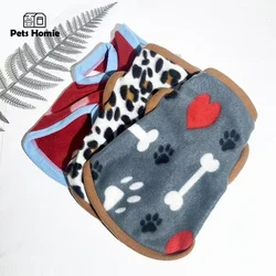 New Pet Clothes Flannel Dog Costume Dog Cold Weather Coats Cat Apparel Soft Flannel Doggie 4-legged Clothes Pet Pajamas