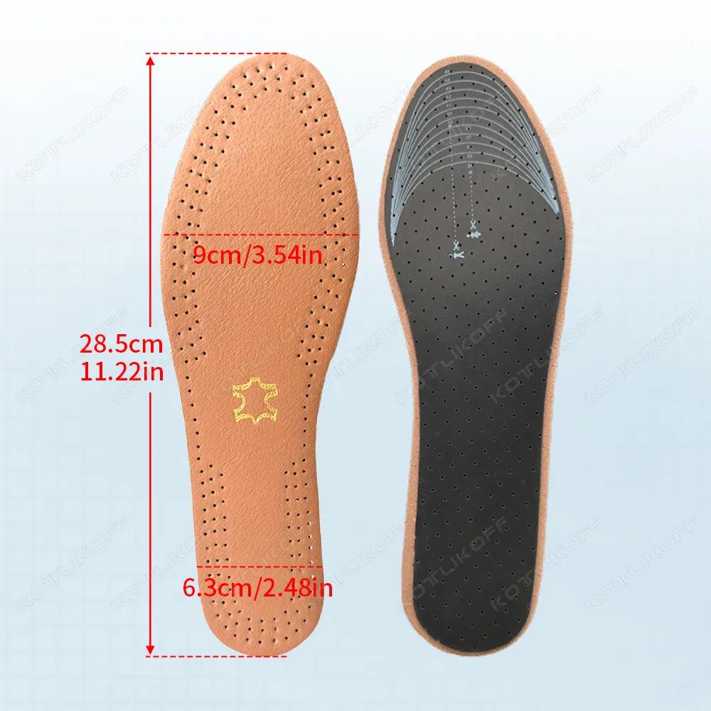 Ultra Thin Leather Latex Insoles Deodorizing Breathable Sports Insoles For Leisure Business Shoes Sole Shock Absorbing Inserts image 5