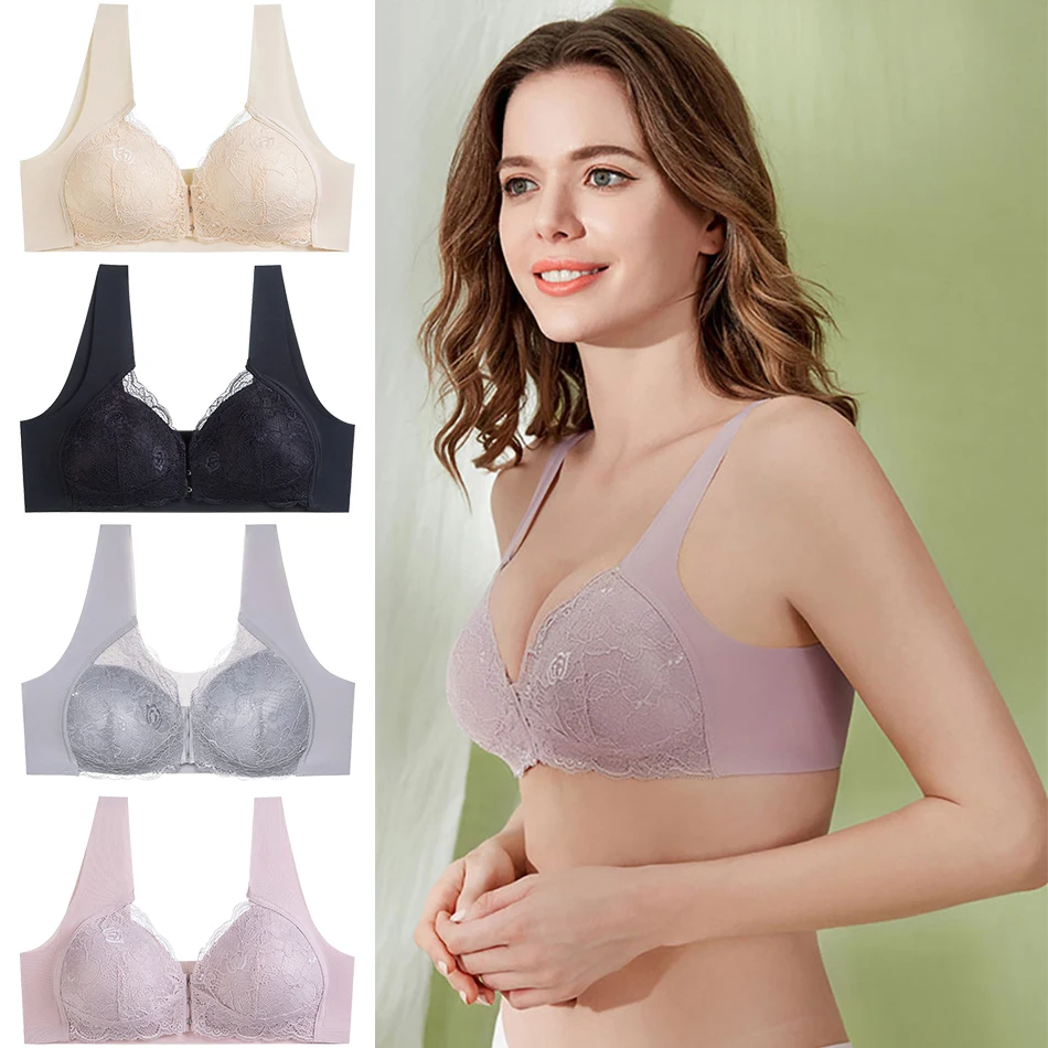 High Quality Front Buckle Nursing Bra Breathable No Underwire Pregnant Women Breastfeeding Underwear Seamless Maternity Clothing