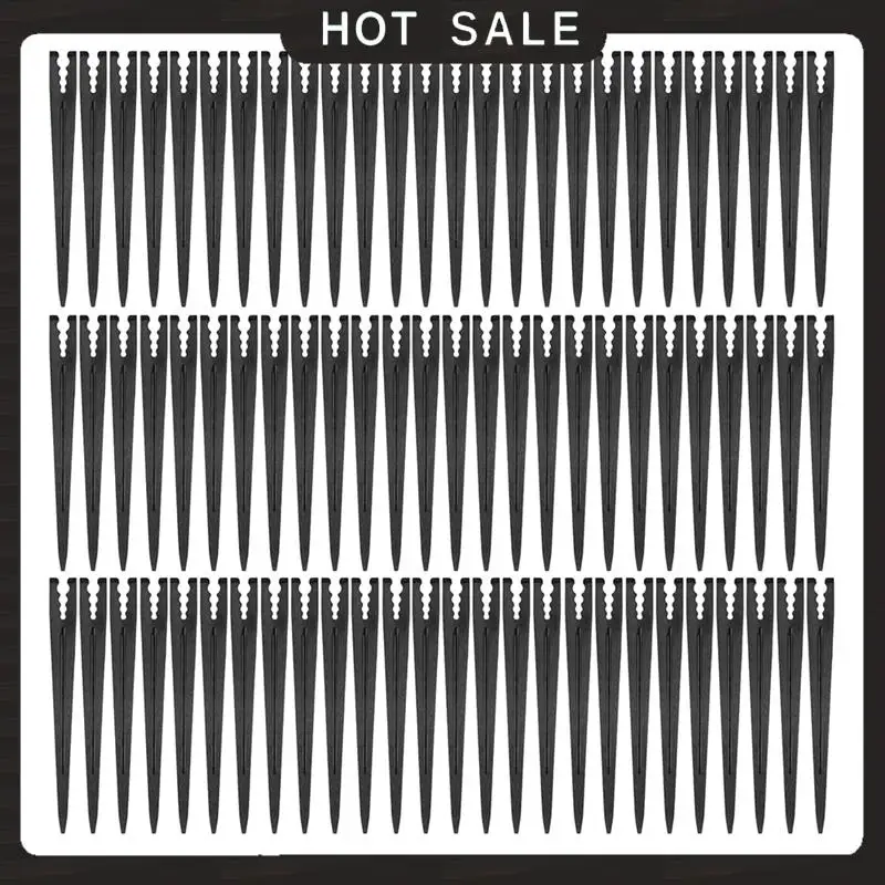 T70C! 100 Pieces 1/4 Inch Drip Tube Holder Stakes for Irrigation Support - Plastic Drip Irrigation Tubing System