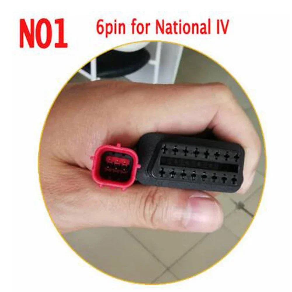 NEW EFI National IV Motorcycle Engine Fault Detection Adapter OBD2 16Pin to 3PIN/4PIN/6PIN Convertor Plug for Kawasaki/Yamaha