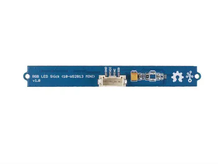 RGB LED Stick (10-WS2813 Mini) Full Color Light Strip Sensor,