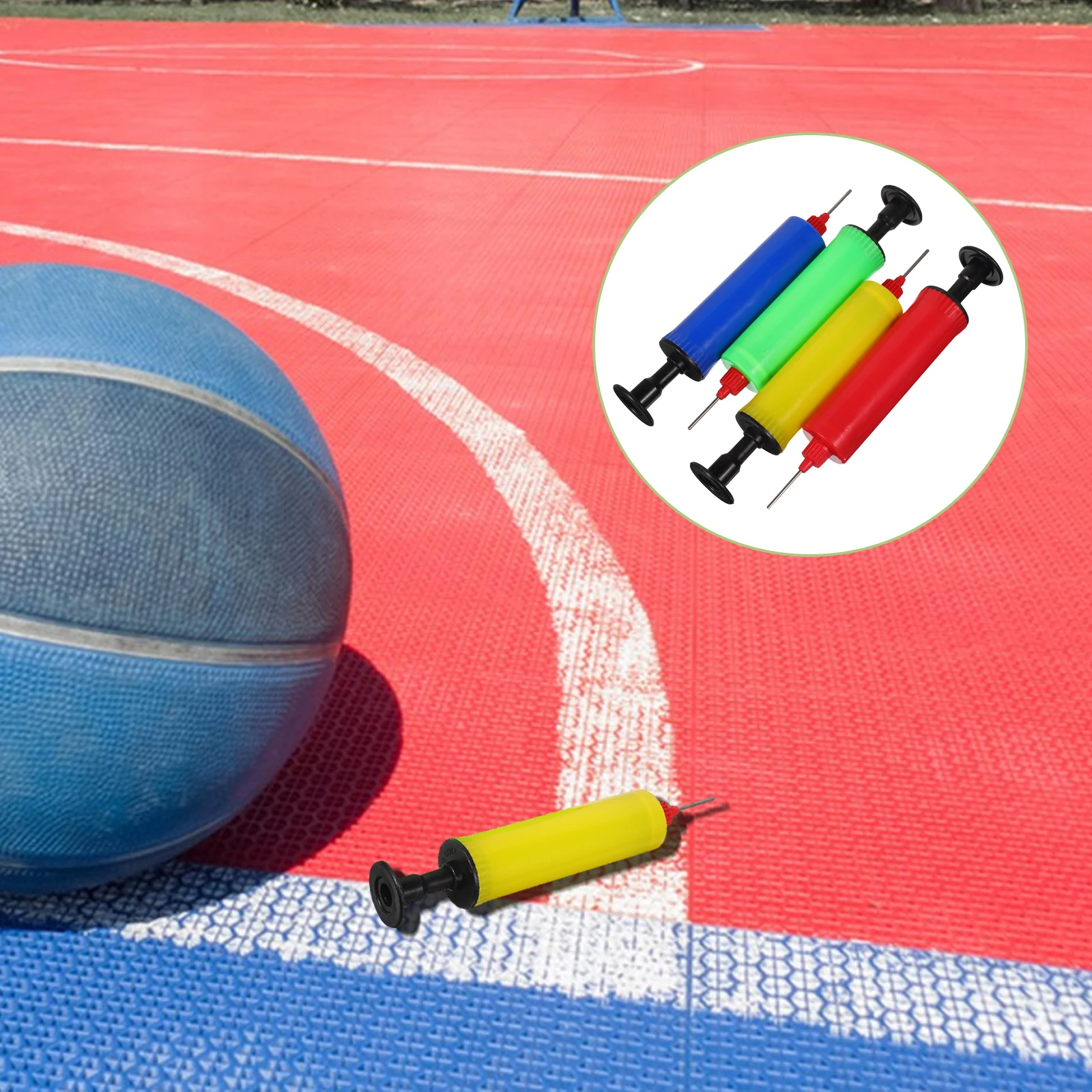 

4pcs Portable Mini Hand Pump For Sports Balls Lightweight Compact Efficient Inflation With Needle For Basketball Volleyball