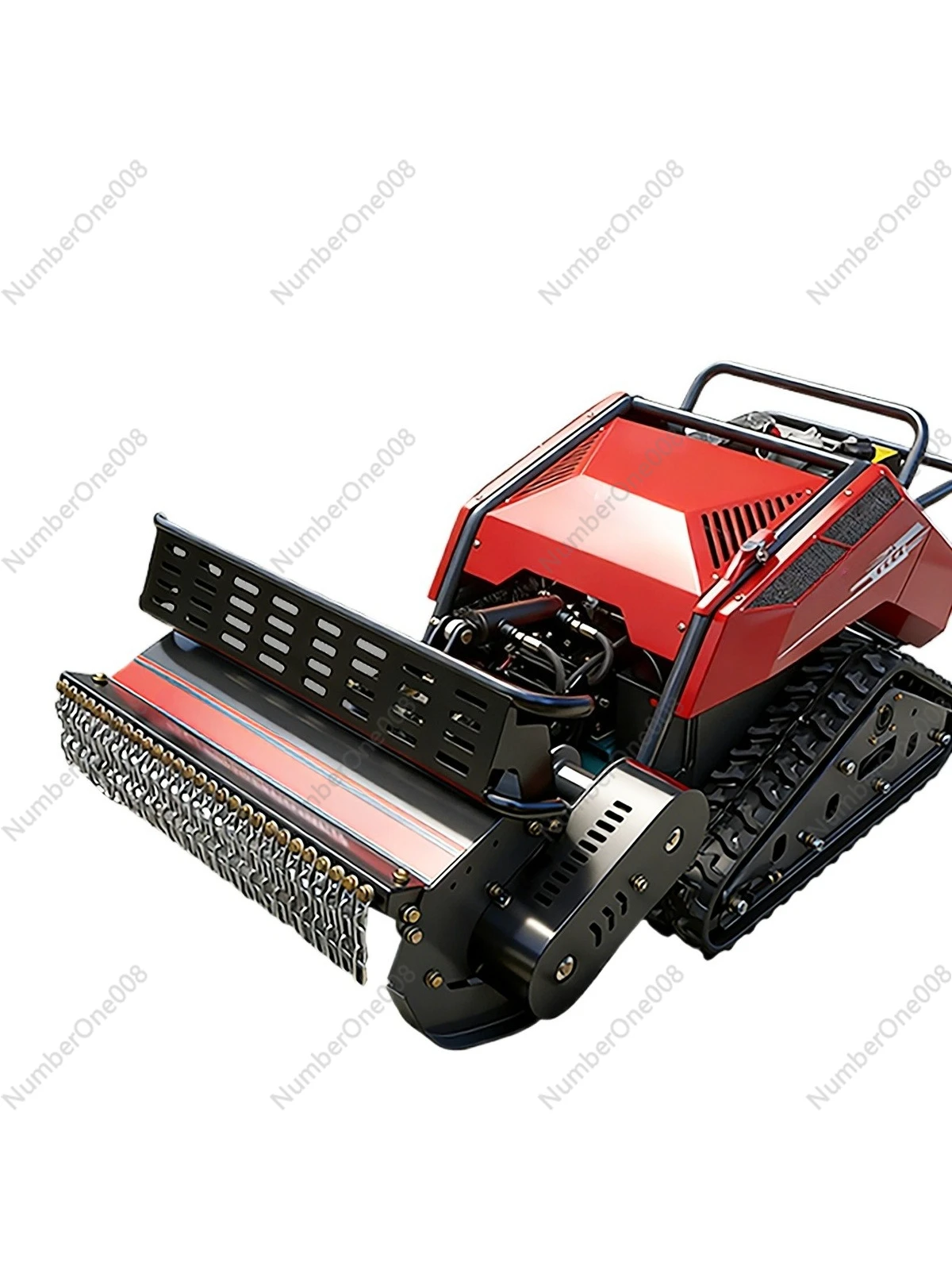 

Дизельная гусеничная косилка с дистанционным управлением, вездеходный кусторез для очистки сада, автоматическая машина для резки газонной травы