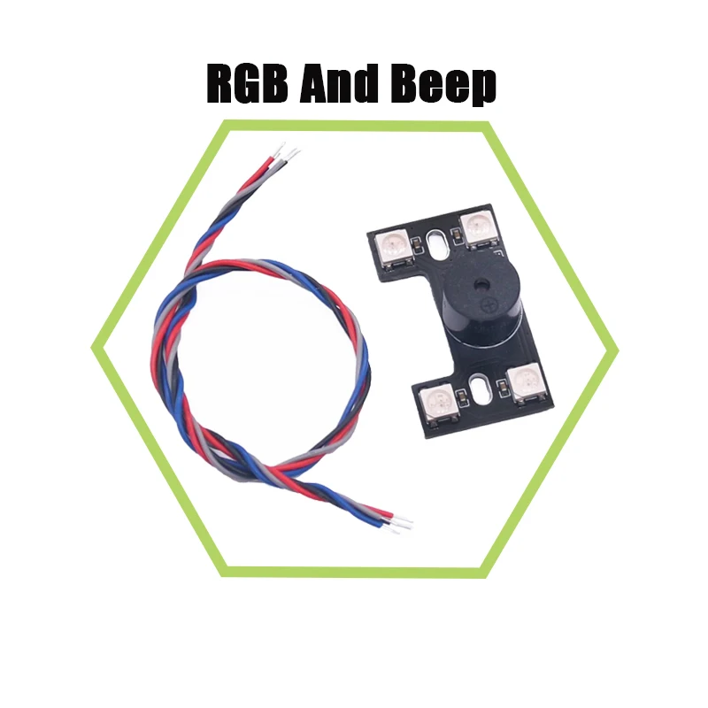 RCtoSky WS2812B LED met luide zoemer 4-assige quadcopter FPV-drones achterlicht 5V dubbele modi controle voor NAZE32 CC3D F3 F4 F7