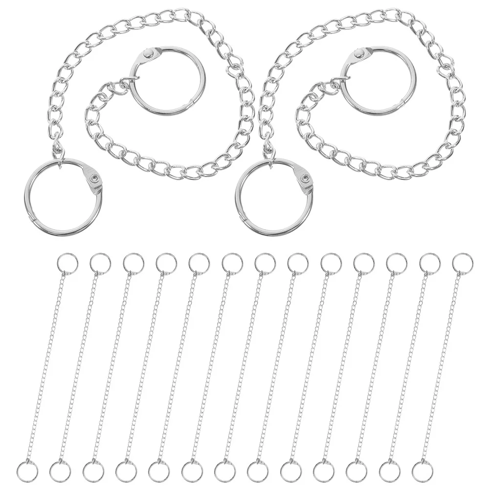 

15Pcs Metal Hanging Chains Stainless Steel Parking Space Signs Stylish Design Outdoor Car Parks Decorative Chain