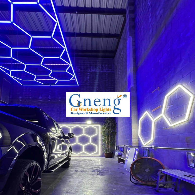 New Quick Connection Auto Body Repair Hair Salon Hexagon Gym Showroom Neon Lights