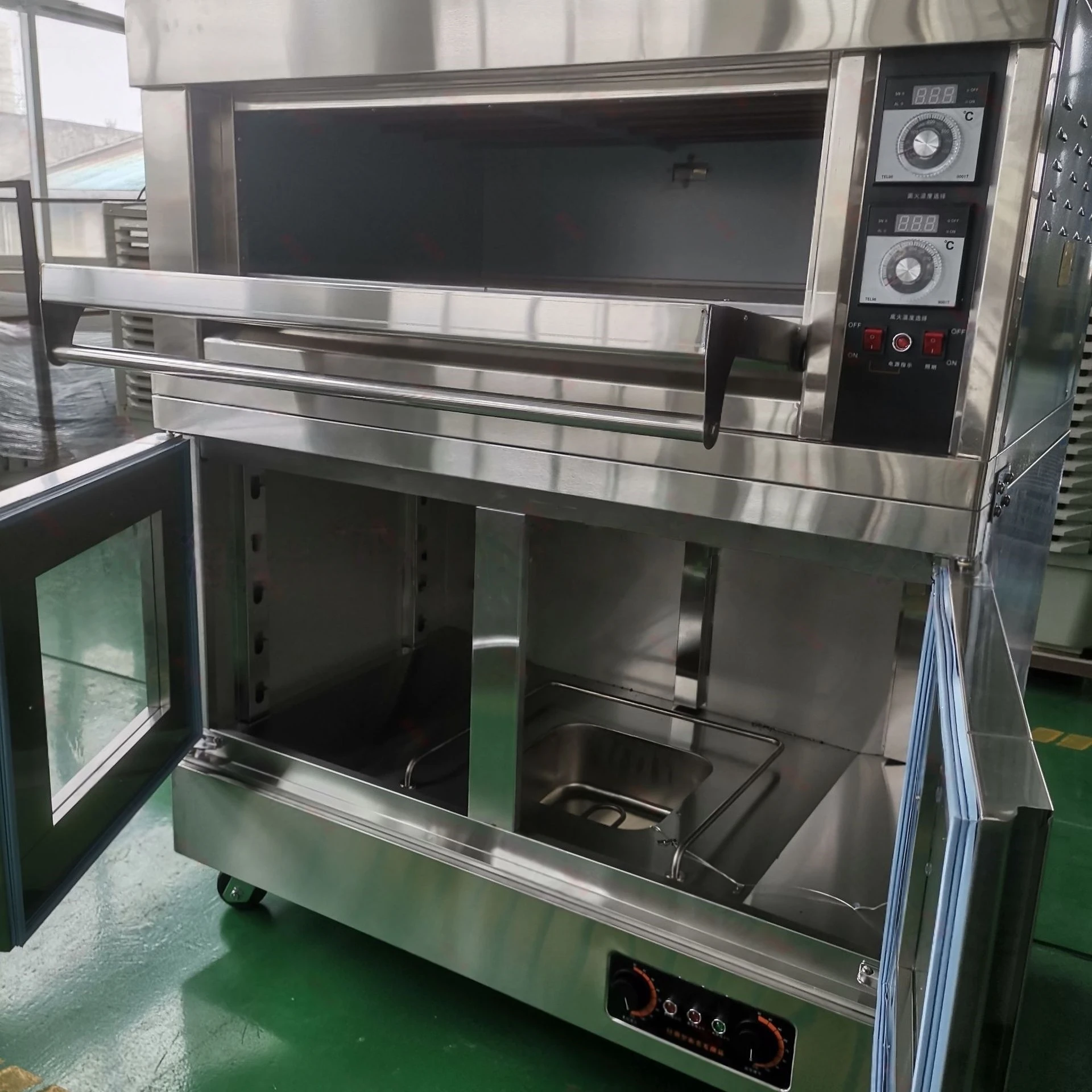 Electric Fermenting Box 10-tray Gas 1 Deck Oven Built-In Timer Knob Button Control for Dough Proofing Commercial Equipment