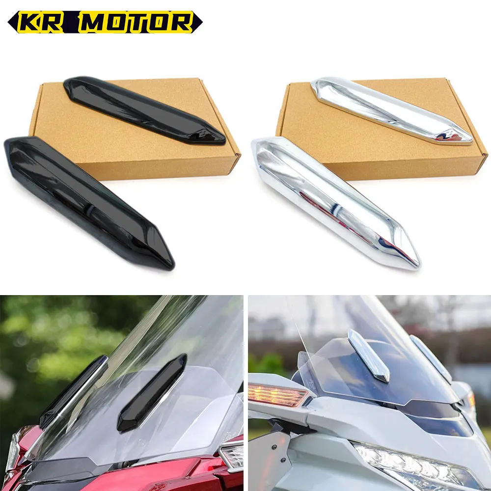 For Honda Goldwing GL1800 Motorcycle Windshield Strut Covers Fairing Trim Decorative Fit Gold Wing GL 1800 Tour DCT 2018-2023