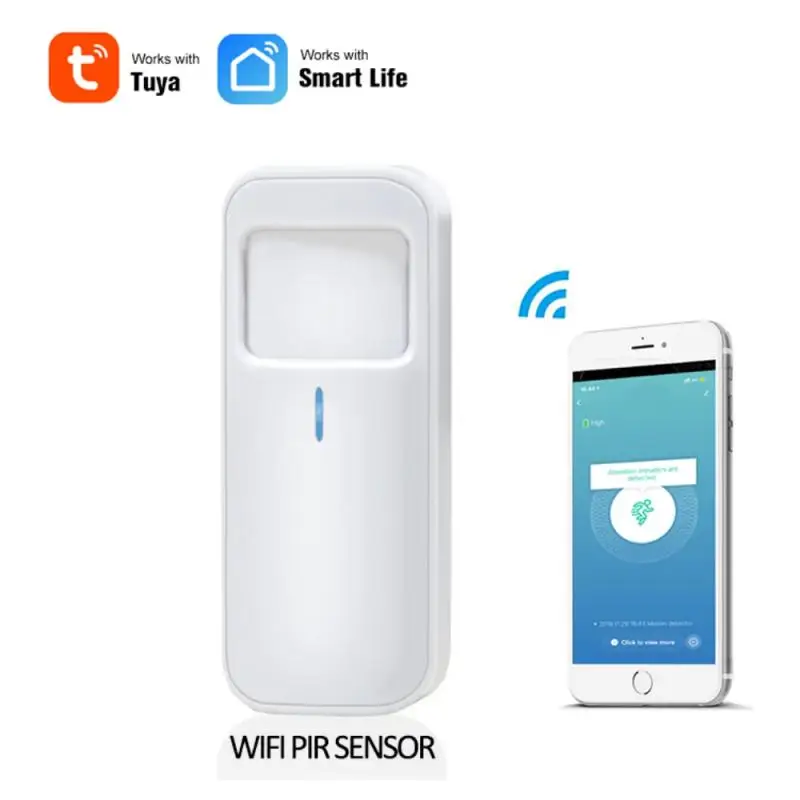 

Tuya Smart WiFi PIR Detector Infrared Motion Sensor Alarm Smart Home Secutity System Work With Smart Life/TUYA