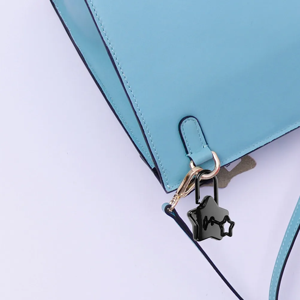 2Pcs Star Shaped Notebook Lock Alloy Padlocks Key Travel Business Trip Luggage Jewelry Box Diary Lock Travel Locks for Luggage