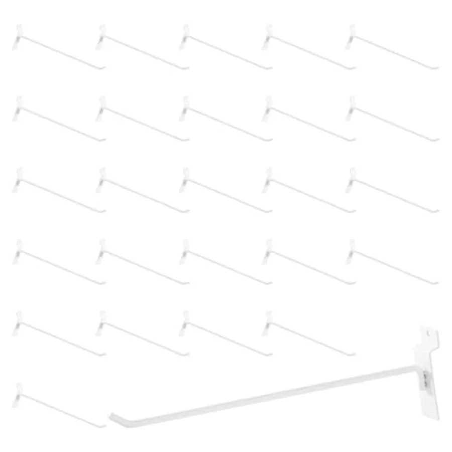 

Набор из 50 крючков для сэндвич-панелей (слатволлов) – аксессуары для подвешивания на перфорированные панели для гаражей, розничных магазинов, дома и демонстрационных витрин