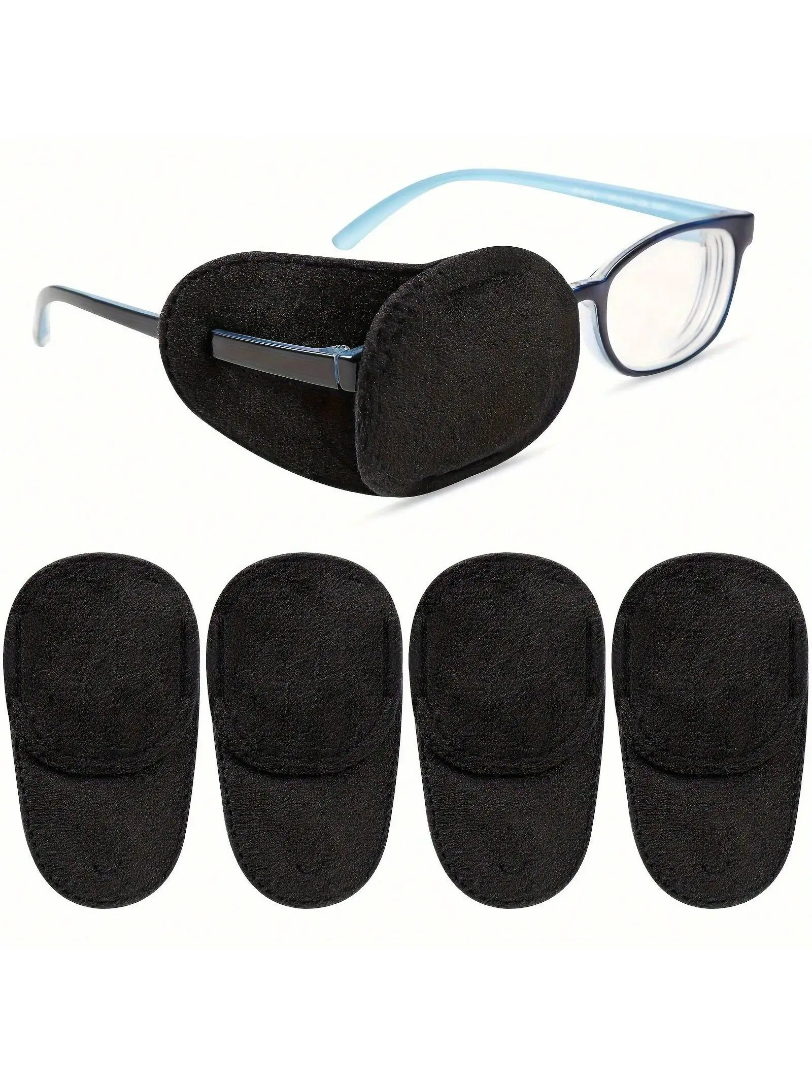 4Pcs Eye Patches, Right & Left Eye Patch for Glasses, Lazy Eye Patch for Eye Amblyopia Strabismus and after Surgery